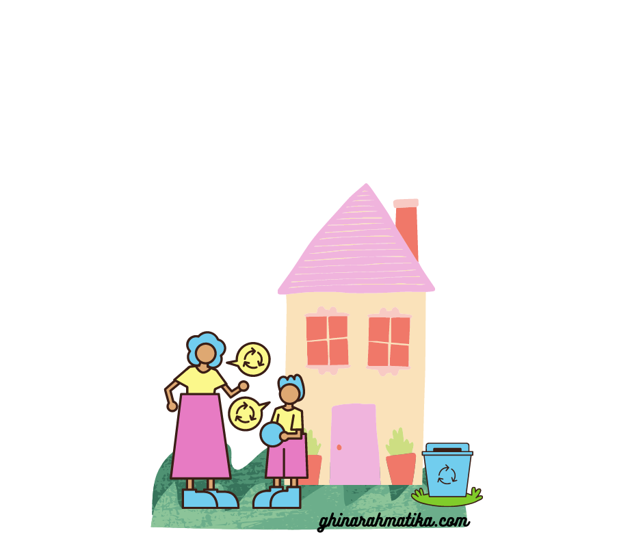 mengisi rumah dengan konsep zero waste sebagai bagian dari berpikir kritis terhadap alam