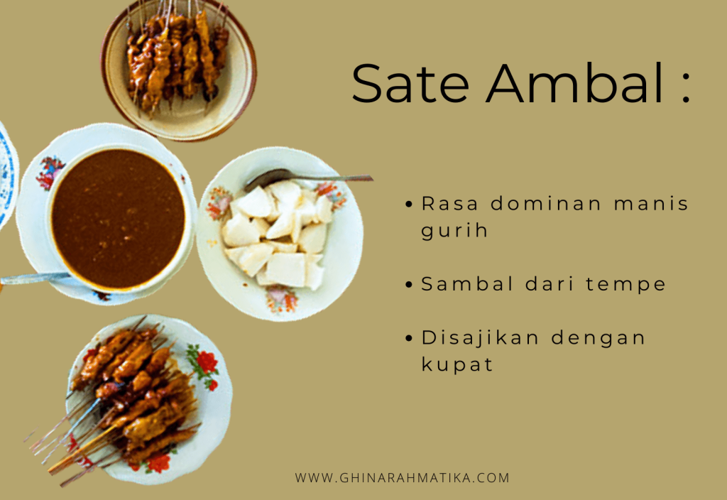 cita rasa sate ayam ambal pak kasman