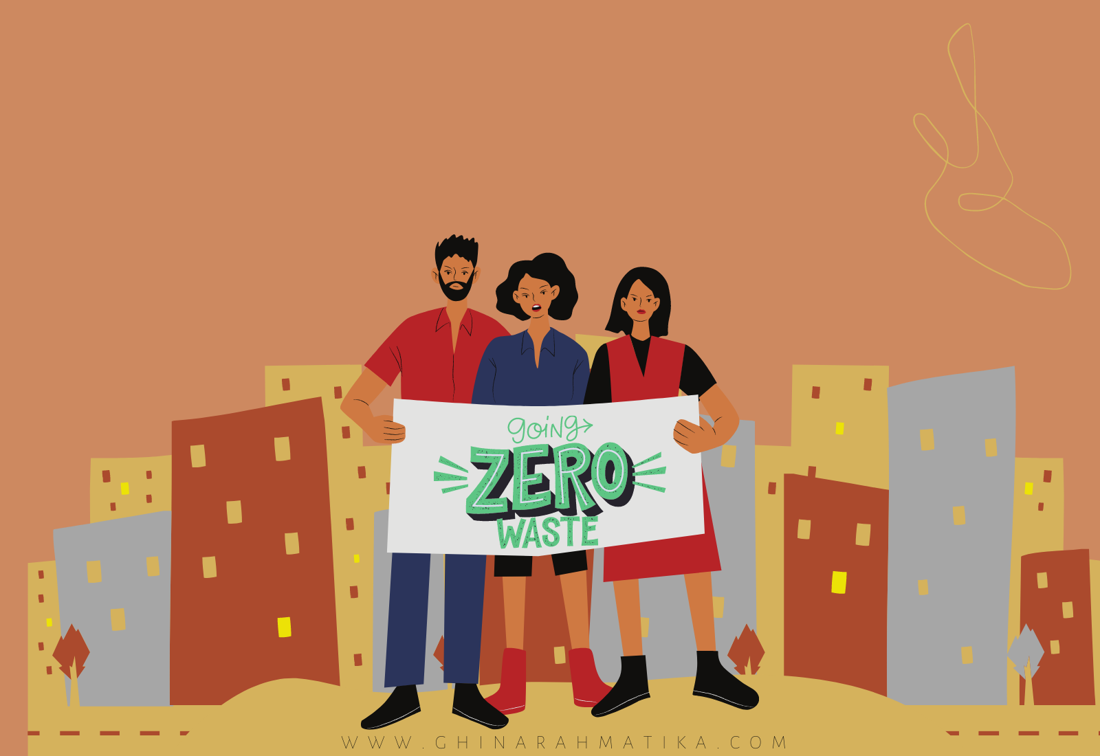 mendorong pemerintah mewujudkan zero waste cities