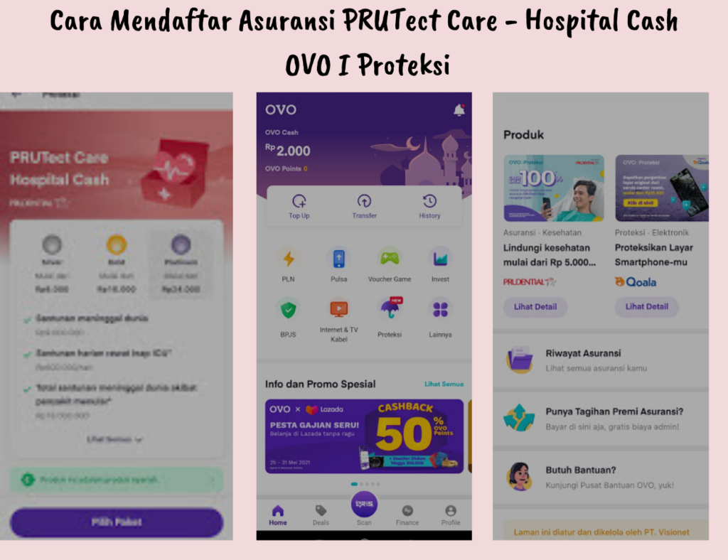cara mendaftarkan asuransi ovo proteksi