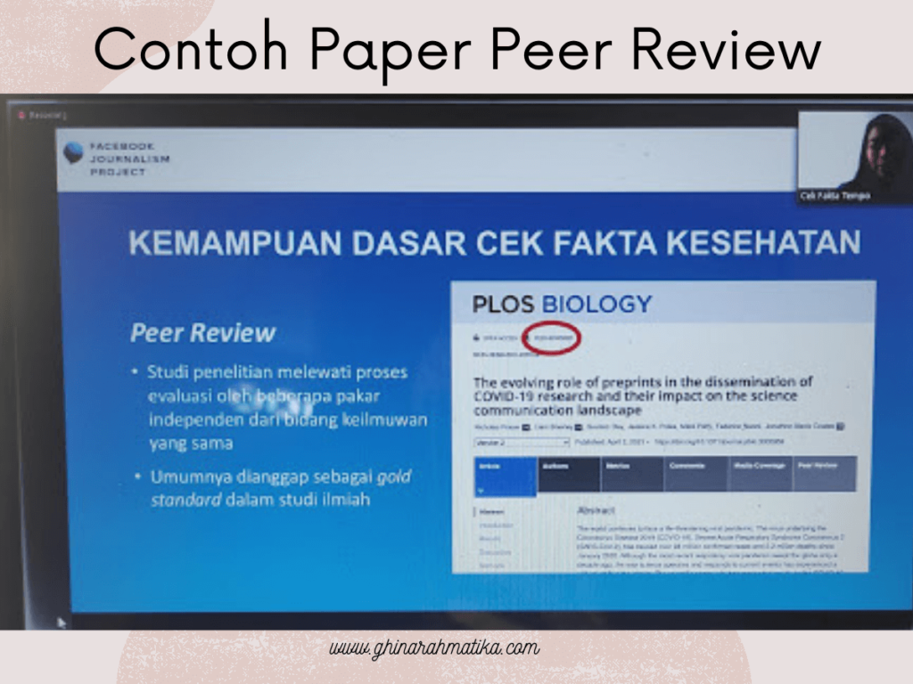 paper peer review dan pre print